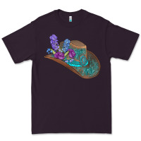 Plum cowboy hat Premium Tee - AdoDesignShop