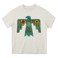 Cream thunderbird Heavy Core Tee - JahusDesignShop