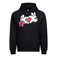 Black Minnie Mouse Urban Hoodie - CowhideDigitalArt