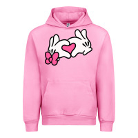 Fuchsia Pink Minnie Mouse Urban Hoodie - CowhideDigitalArt