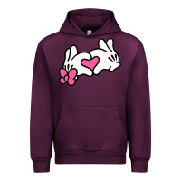 Mauve Wine Minnie Mouse Urban Hoodie - CowhideDigitalArt