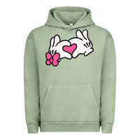 Pigment Oil Green Minnie Mouse Urban Hoodie - CowhideDigitalArt