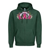 Sports Green Cancer ribbon rainbow Cancer Awareness Zipper Hoodie - HowdyJamesFarm