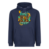 Navy Best Mom ever mother's day Heavyweight Hoodie - HowdyJamesFarm
