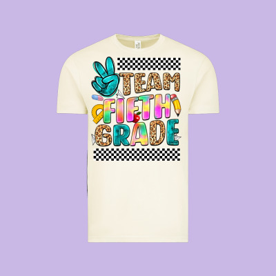Team Fifth Grade Vintage Tee Designed By Nancycooperartshop