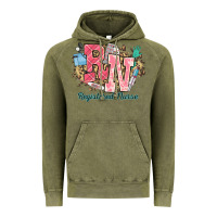Vintage Olive rn registered nurse western Vintage Hoodie - NancyCooperArtShop
