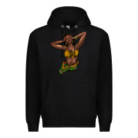 Black Black woman Premium Hoodie - HowdyJamesFarm