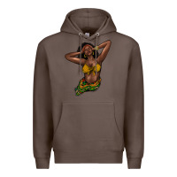 Coffee Black woman Premium Hoodie - HowdyJamesFarm