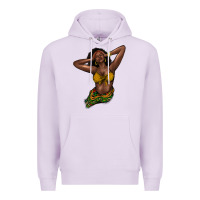 Lilac Black woman Premium Hoodie - HowdyJamesFarm