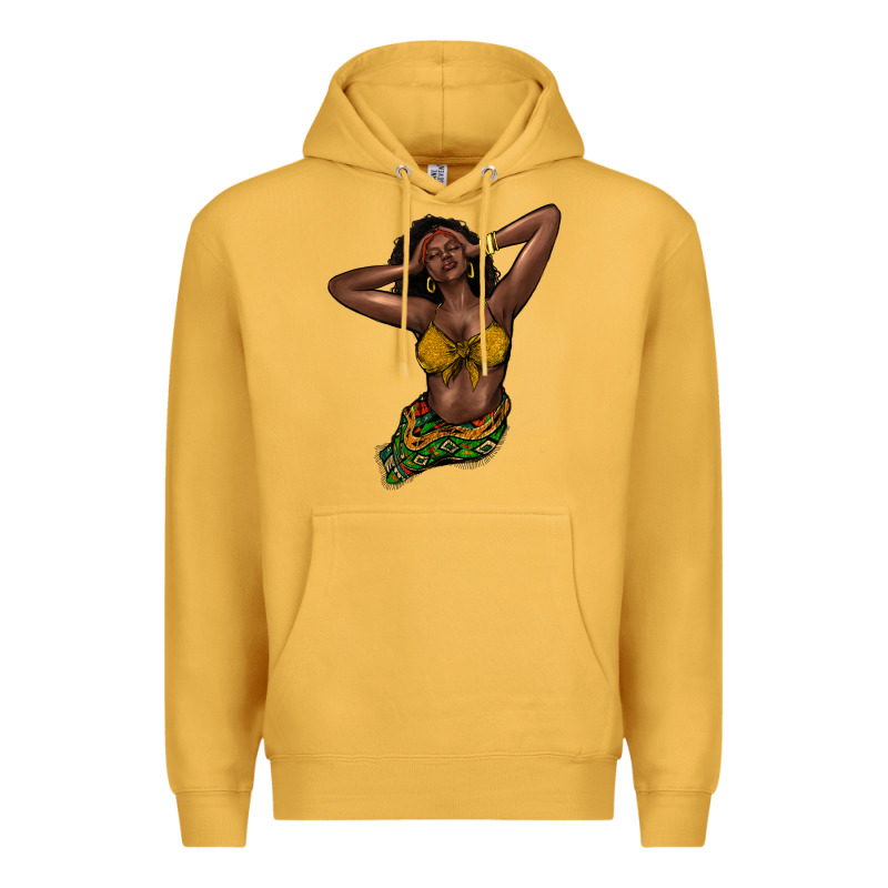 Black Woman Premium Hoodie by HowdyJamesFarm | Teevron
