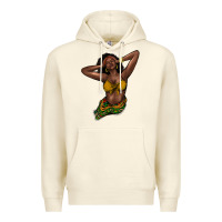 Sandshell Black woman Premium Hoodie - HowdyJamesFarm
