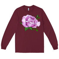 Burgundy Life's Little Pleasures Rose Long Sleeve Tee - LillyAllenDesigns