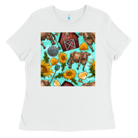 Farm Seamless Pattern Ladies Tee | Teevron