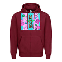 Burgundy nurse mom mother’s day Zipper Hoodie - TumblerDesignByShophia