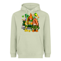 Matcha St. Patrick's Day gnomies with heart Heavyweight Hoodie - HowdyJamesFarm
