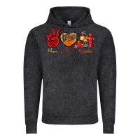 Vintage Black peace love firefighter Vintage Hoodie - NancyCooperArtShop