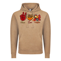 Peace Love Firefighter Vintage Hoodie | Teevron