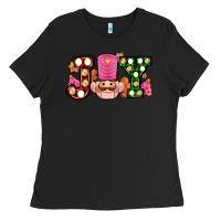 Black Christmas joy snacks and nutcracker cookies ado Ladies Tee - AdoDesignShop