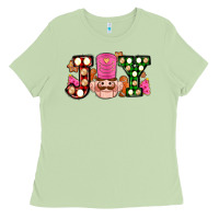 Matcha Christmas joy snacks and nutcracker cookies ado Ladies Tee - AdoDesignShop