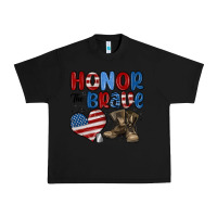 Black honor the brave Urban Heavy Tee - MaliasSmallBusiness