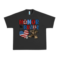 Pigment Black honor the brave Urban Heavy Tee - MaliasSmallBusiness