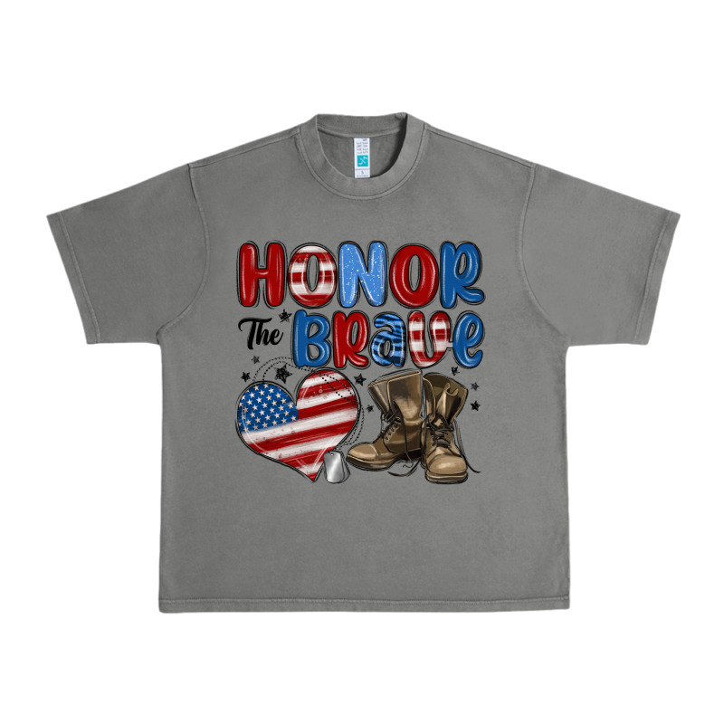 Honor The Brave Urban Heavy Tee by MaliasSmallBusiness | Teevron