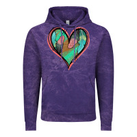 Cloud Purple Feather Heart Vintage Hoodie - Jasminsmagicworld