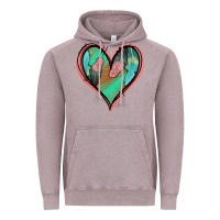 Vintage Zinc Feather Heart Vintage Hoodie - Jasminsmagicworld