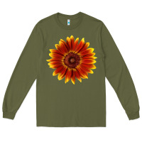 Army Green Little Becka Sunflower Long Sleeve Tee - LillyAllenDesigns