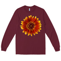 Burgundy Little Becka Sunflower Long Sleeve Tee - LillyAllenDesigns