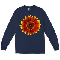 Navy Little Becka Sunflower Long Sleeve Tee - LillyAllenDesigns