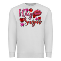 Dove Grey hey sugar with lips and candies olivia Premium Sweatshirt - OliviaCreatesArt