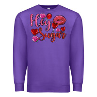 Purple hey sugar with lips and candies olivia Premium Sweatshirt - OliviaCreatesArt