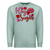 Seafoam hey sugar with lips and candies olivia Premium Sweatshirt - OliviaCreatesArt
