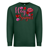 Sports Green hey sugar with lips and candies olivia Premium Sweatshirt - OliviaCreatesArt