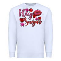 White hey sugar with lips and candies olivia Premium Sweatshirt - OliviaCreatesArt