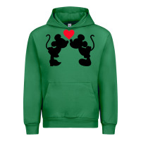 Emerald Minnie Mouse Urban Hoodie - CowhideDigitalArt