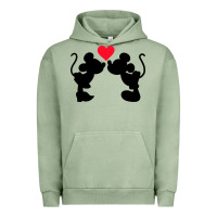 Pigment Oil Green Minnie Mouse Urban Hoodie - CowhideDigitalArt