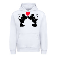 White Minnie Mouse Urban Hoodie - CowhideDigitalArt