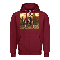 Burgundy Rodeo Cowboy bullfighter western 20oz skinny Zipper Hoodie - HowdyJamesFarm