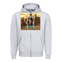 Heather Grey Rodeo Cowboy bullfighter western 20oz skinny Zipper Hoodie - HowdyJamesFarm