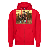 Red Rodeo Cowboy bullfighter western 20oz skinny Zipper Hoodie - HowdyJamesFarm