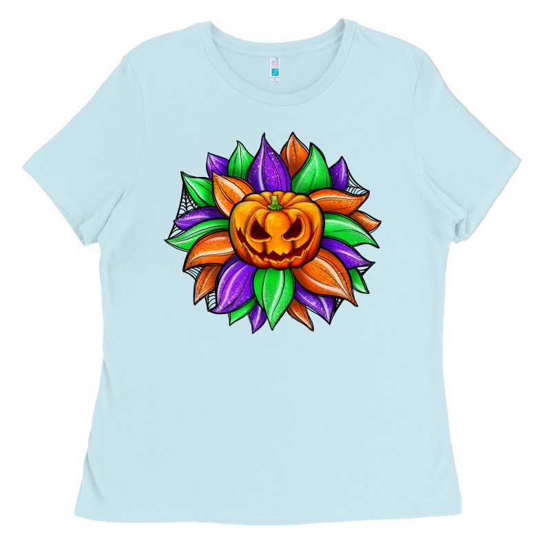 Sunflower Halloween Ladies Tee by JahusDesignShop | Teevron