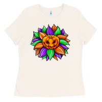Bone sunflower halloween Ladies Tee - JahusDesignShop