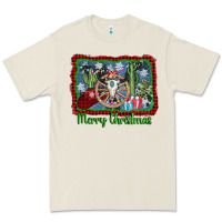 Bone merry christmas western bull skull Premium Tee - AdoDesignShop