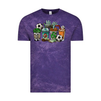 Cloud Purple soccer coffee cups Vintage Tee - NancyCooperArtShop