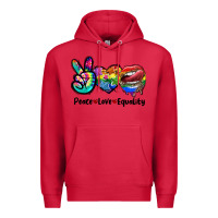 Cardinal Peace love equality LGBT+ Premium Hoodie - CowGirlArtShop