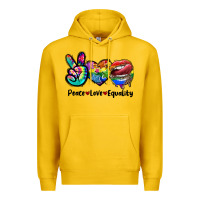 Lemon Peace love equality LGBT+ Premium Hoodie - CowGirlArtShop