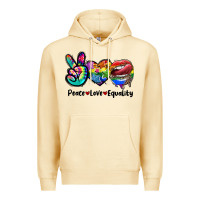 Pina Colada Peace love equality LGBT+ Premium Hoodie - CowGirlArtShop