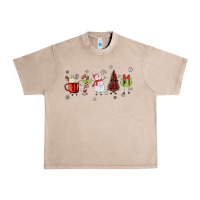 French Oak Cartoon Christmas Characters Urban Heavy Tee - MaliasSmallBusiness